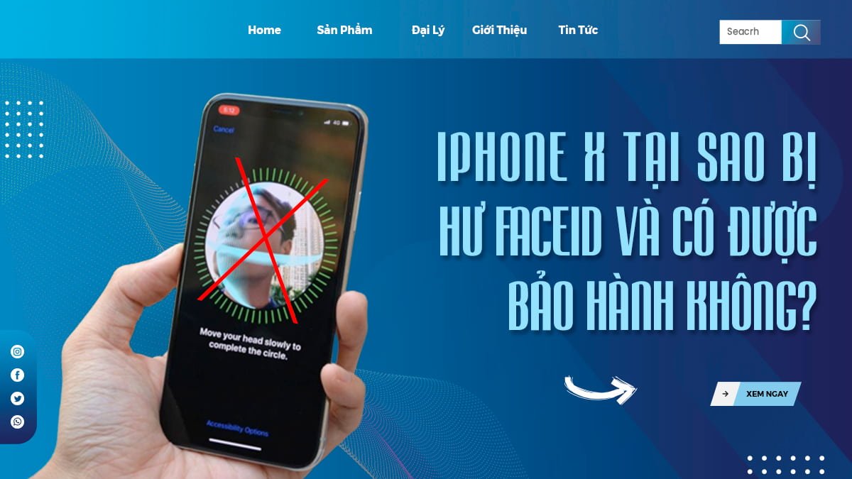 iPhone X tại sao bị hư FaceID và có được bảo hành không?
